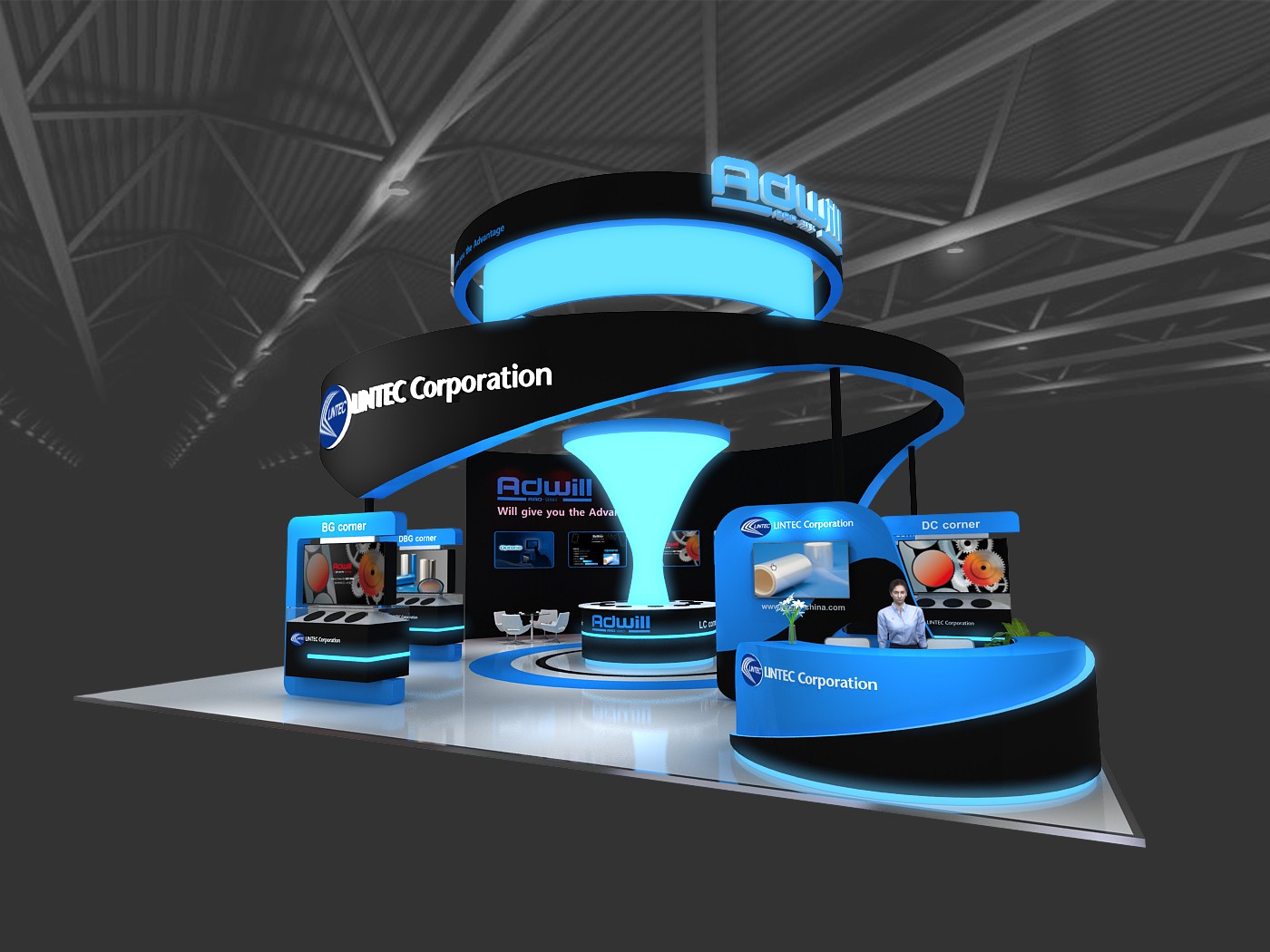 LINTEC 琳得科展臺(tái)設(shè)計(jì)方案